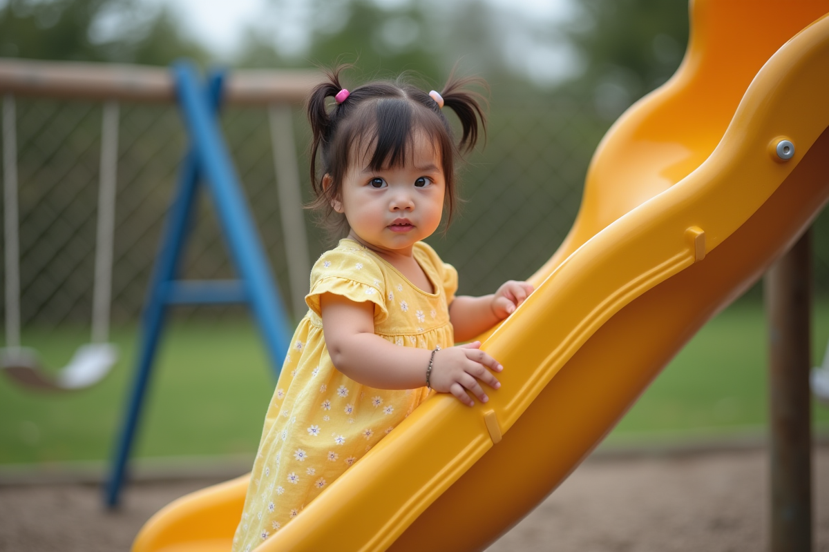 Fille de deux ans près d